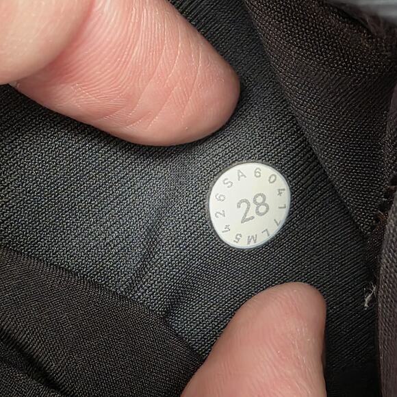 Lululemon ABC Slim Fit Pants Mens 28x30 Gray Tech Canvas Slim Straight Leg Warp - Picture 6 of 6